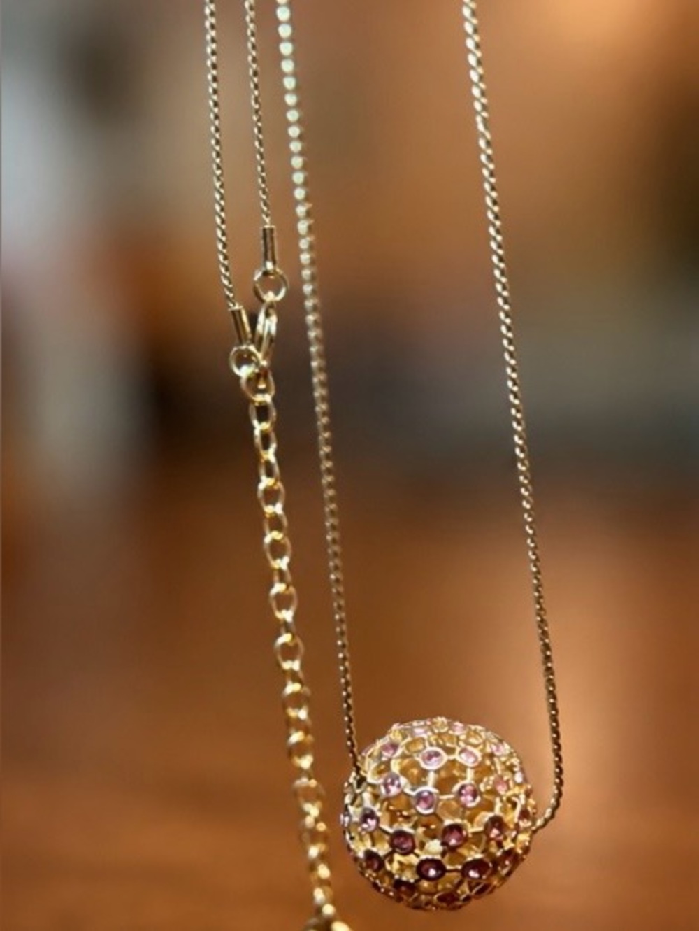 Mary Kay Gold-Tone Crystal Ball Necklace, Bracelet & Earrings Set - Picture 5 of 5